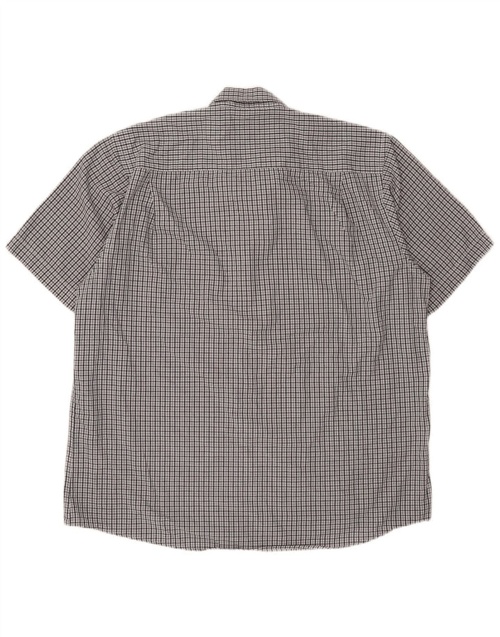 Pierre Cardin muška majica kratkih rukava standardnog kroja 3XL sivi karirani poliester