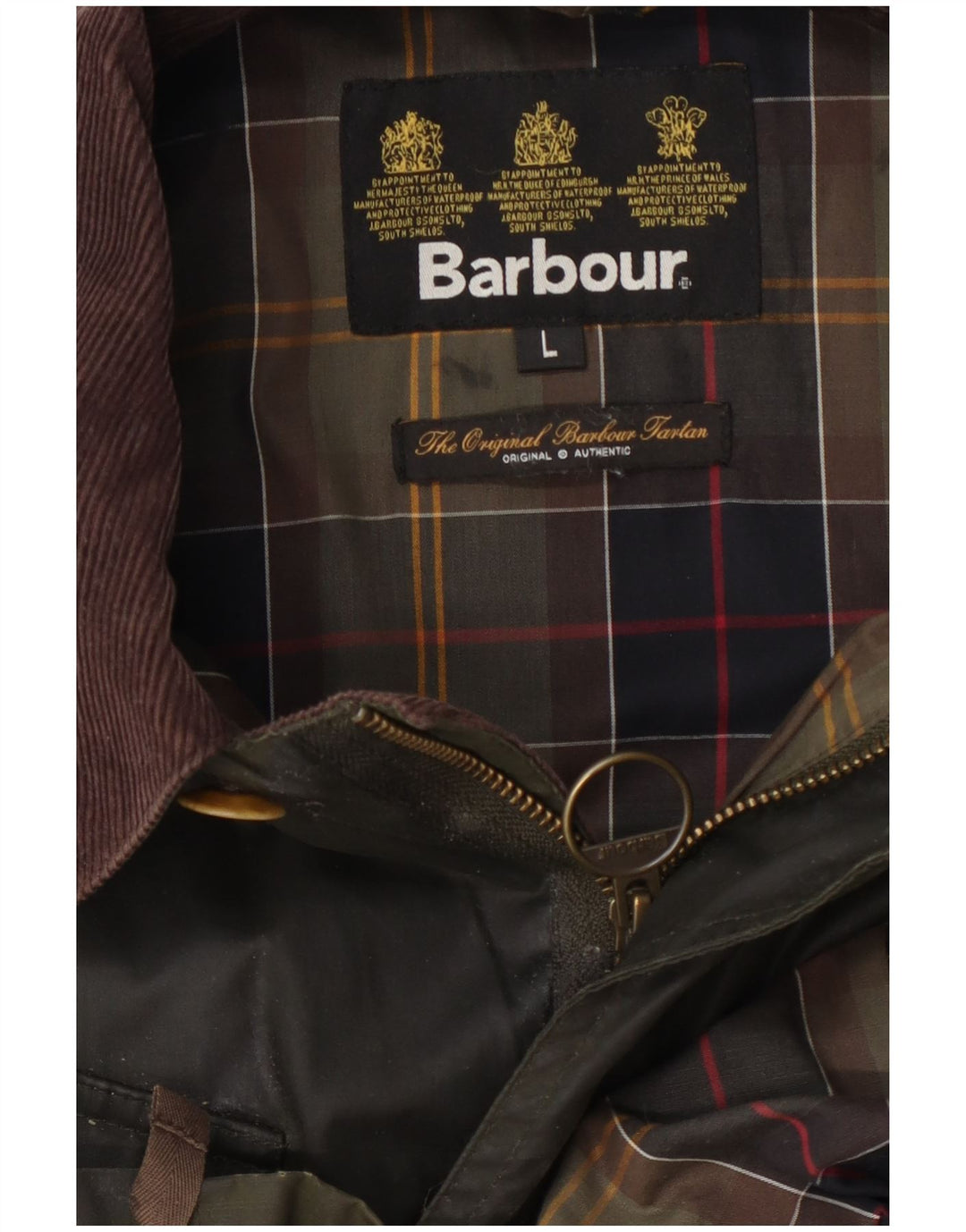 Barbour muška jakna od voštanog pamuka UK 40 Large kaki boja