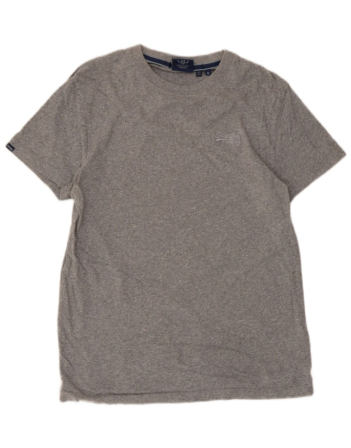 SUPERDRY ženska majica kratkih rukava UK 12 srednje sivi pamuk