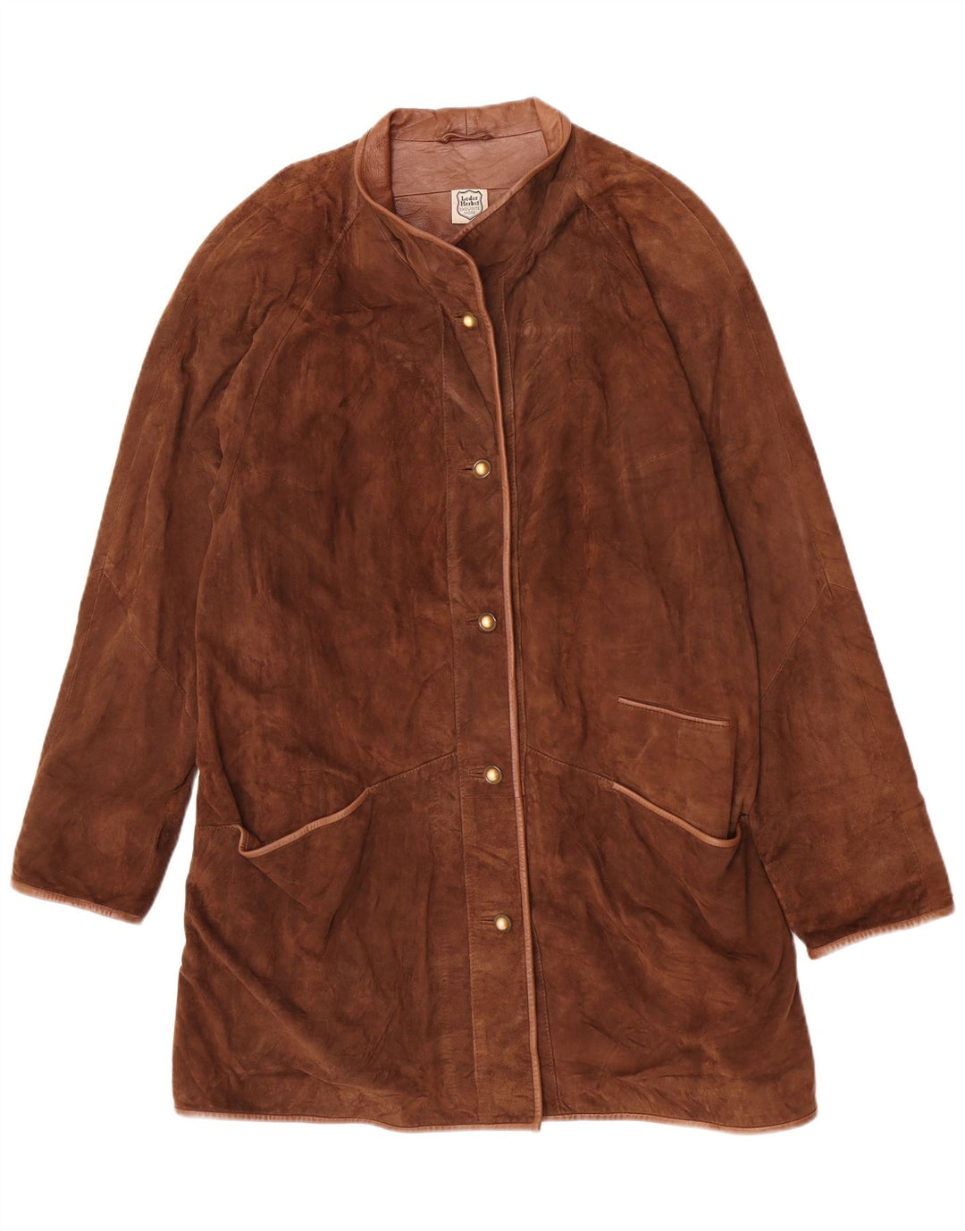 Leder Herbst ženska kožna jakna UK 18 XL smeđa klasična