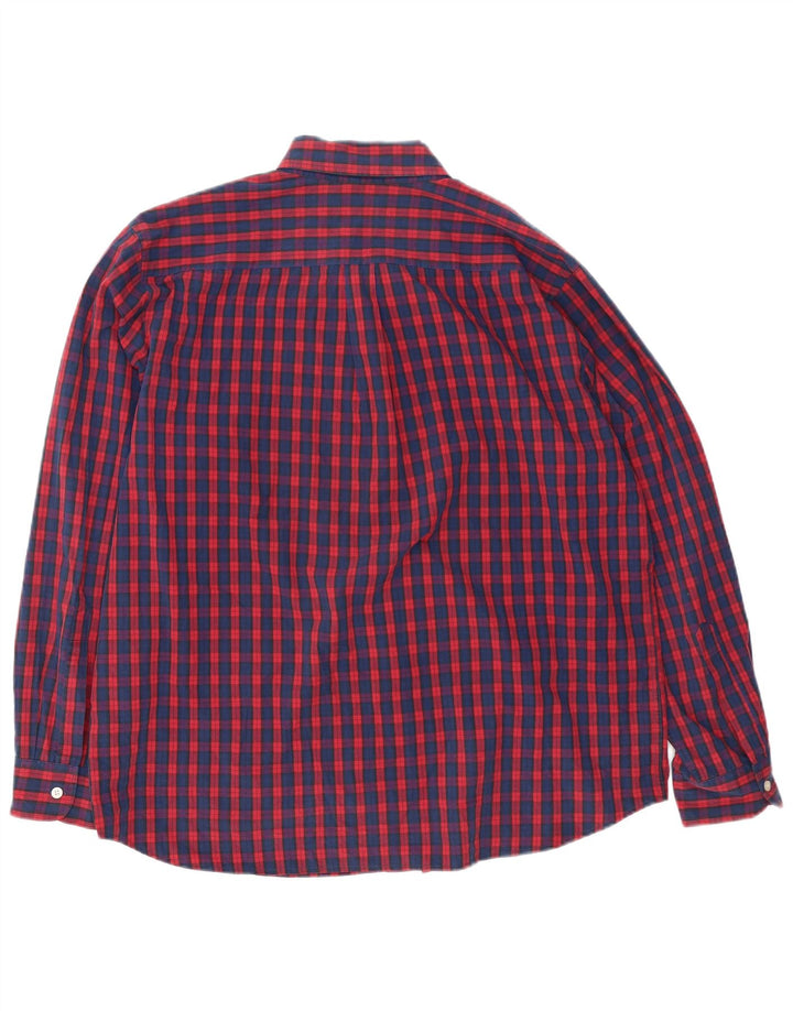 Dockers muška standardna košulja XL, crveni karirani pamuk