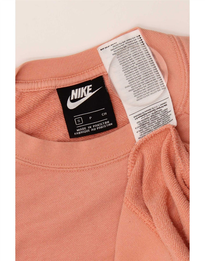 Nike ženska majica prekomjerne veličine UK 10 Mali ružičasti pamuk