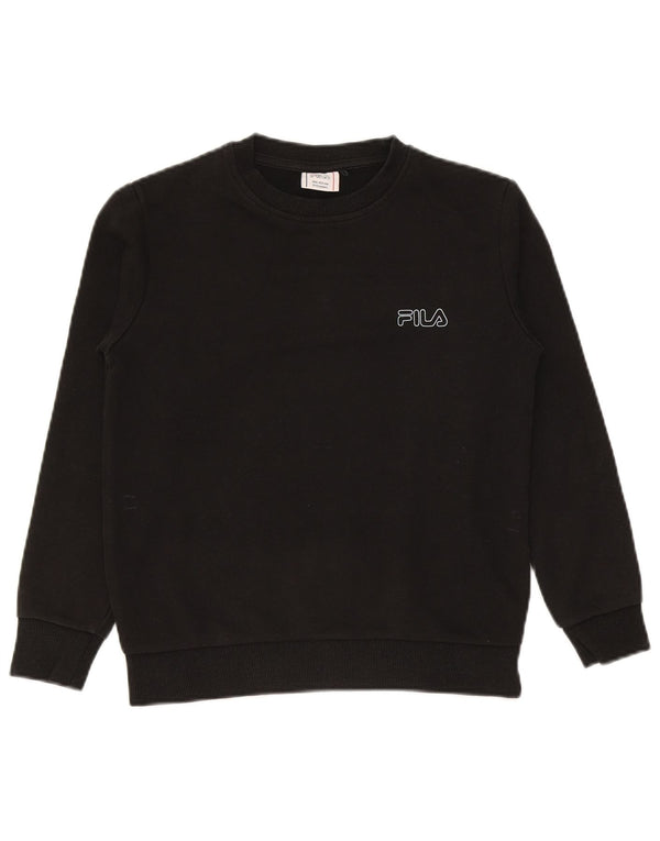 Fila Boys Sweatshirt Džemper 11-12 godina crni pamuk