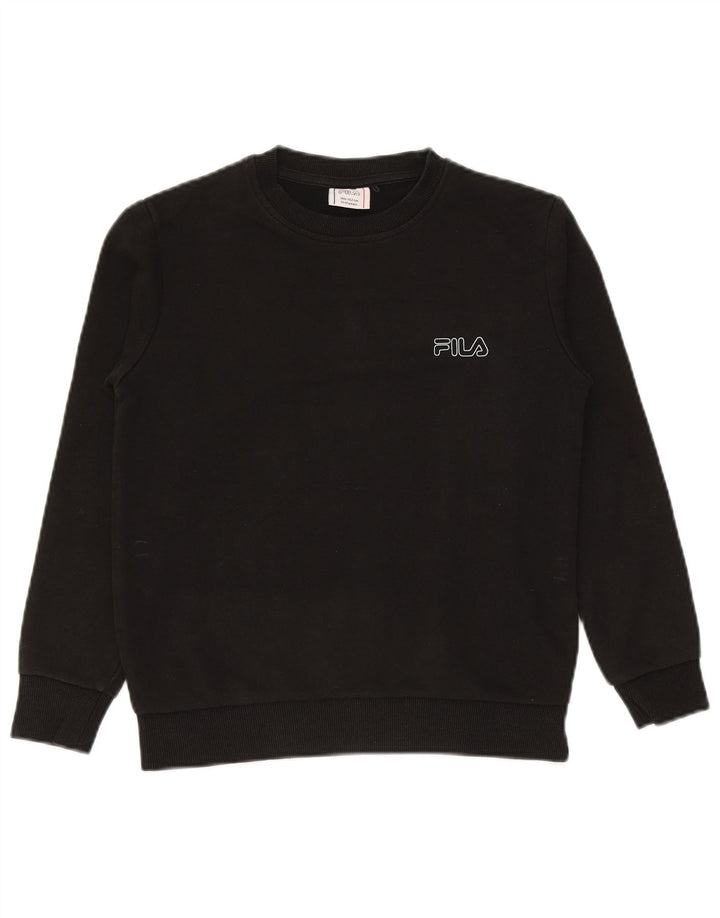 Fila Boys Sweatshirt Džemper 11-12 godina crni pamuk