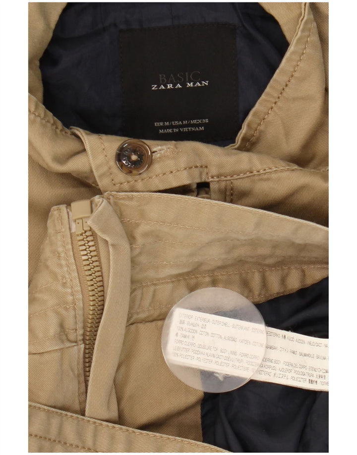 Zara muška vojna bomber jakna UK 38 srednje bež pamuk