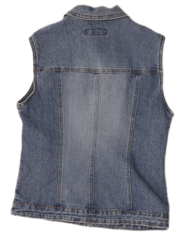 Ženska traper majica Benetton UK 10 Small Blue