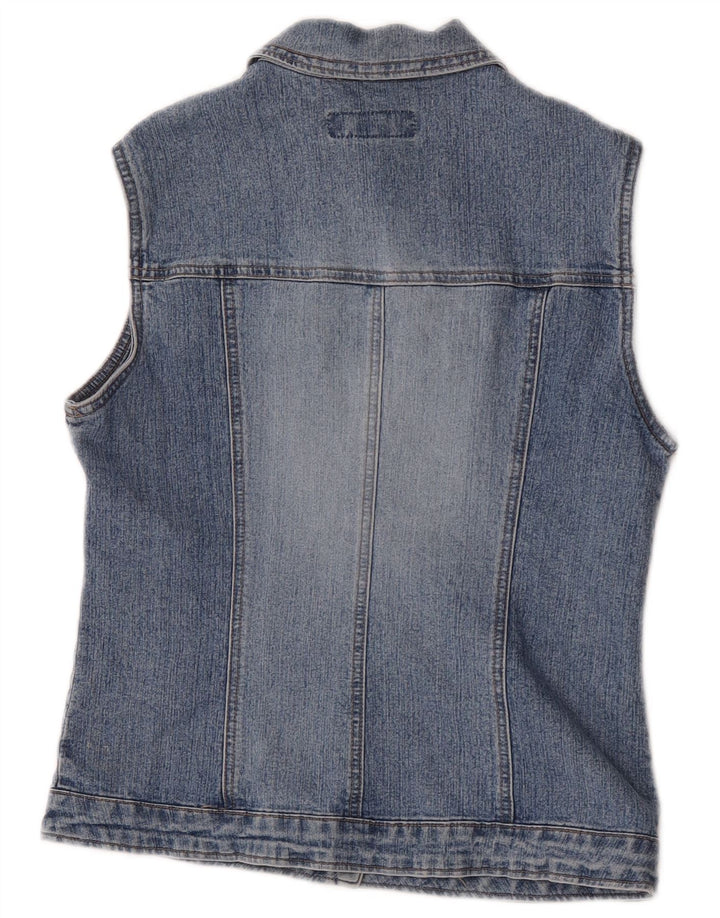 Ženska traper majica Benetton UK 10 Small Blue