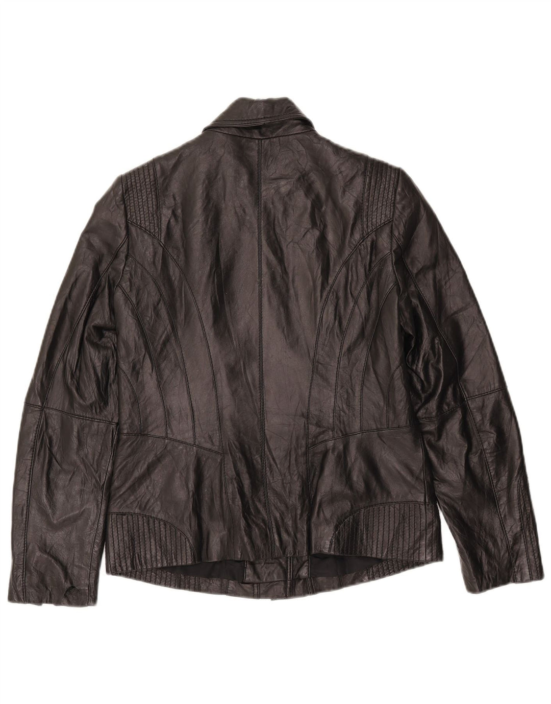 BONITA ženska kožna biciklistička jakna EU 38 srednje crna janjeća koža