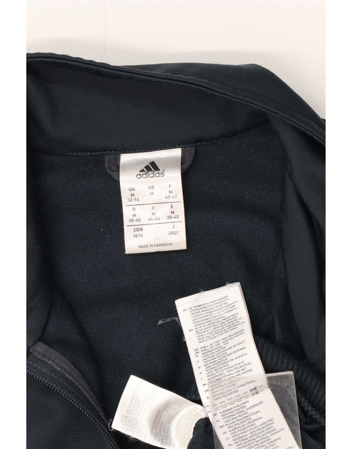 Adidas ženska gornja jakna za trenirku UK 12/14 Medium tamnoplavi poliester
