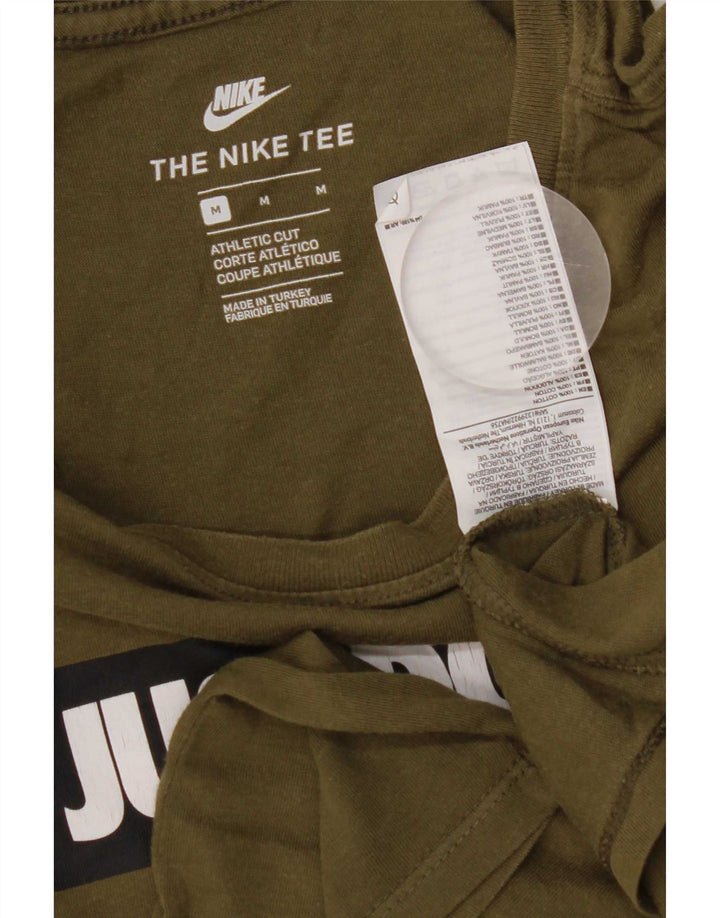 Nike muška majica s grafičkim motivima, srednji kaki pamuk