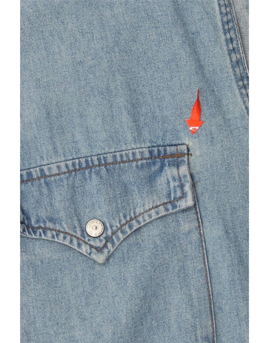 CARRERA muška traper košulja bez rukava veličina 43/44 XL plavi pamuk