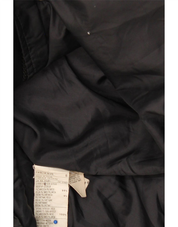 BENETTON Womens Hooded Padded Coat UK 10 Small Black Polyamide Vintage Benetton and Second-Hand Benetton from Messina Hembry 