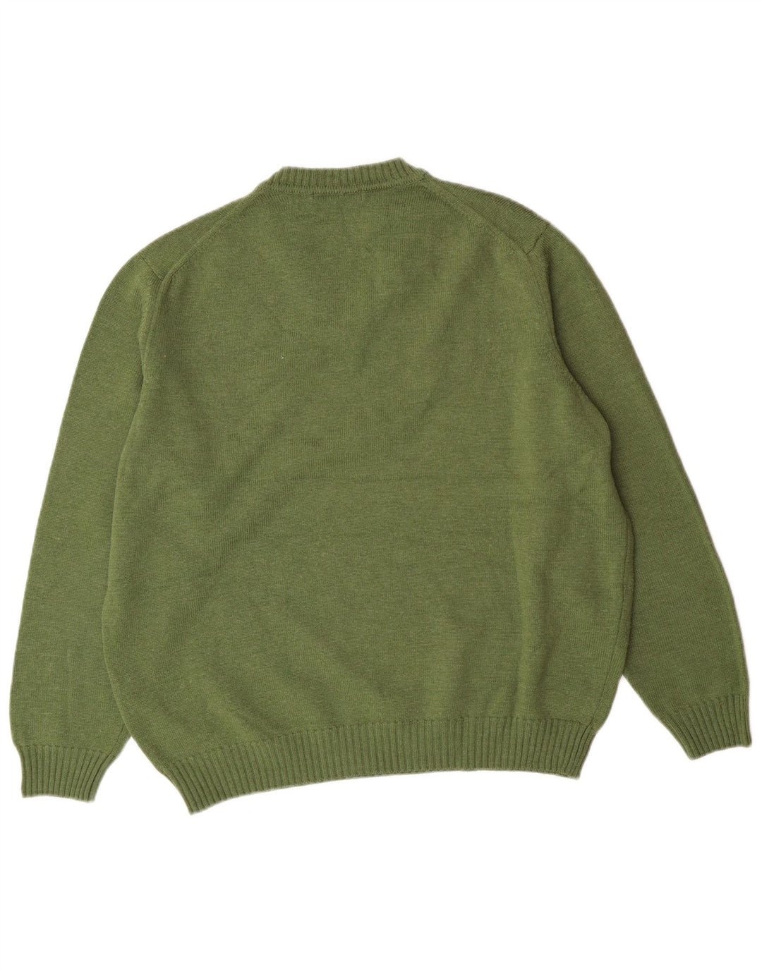 PIERRE CARDIN Ženski veliki džemper s V-izrezom UK 16 Veliki kaki