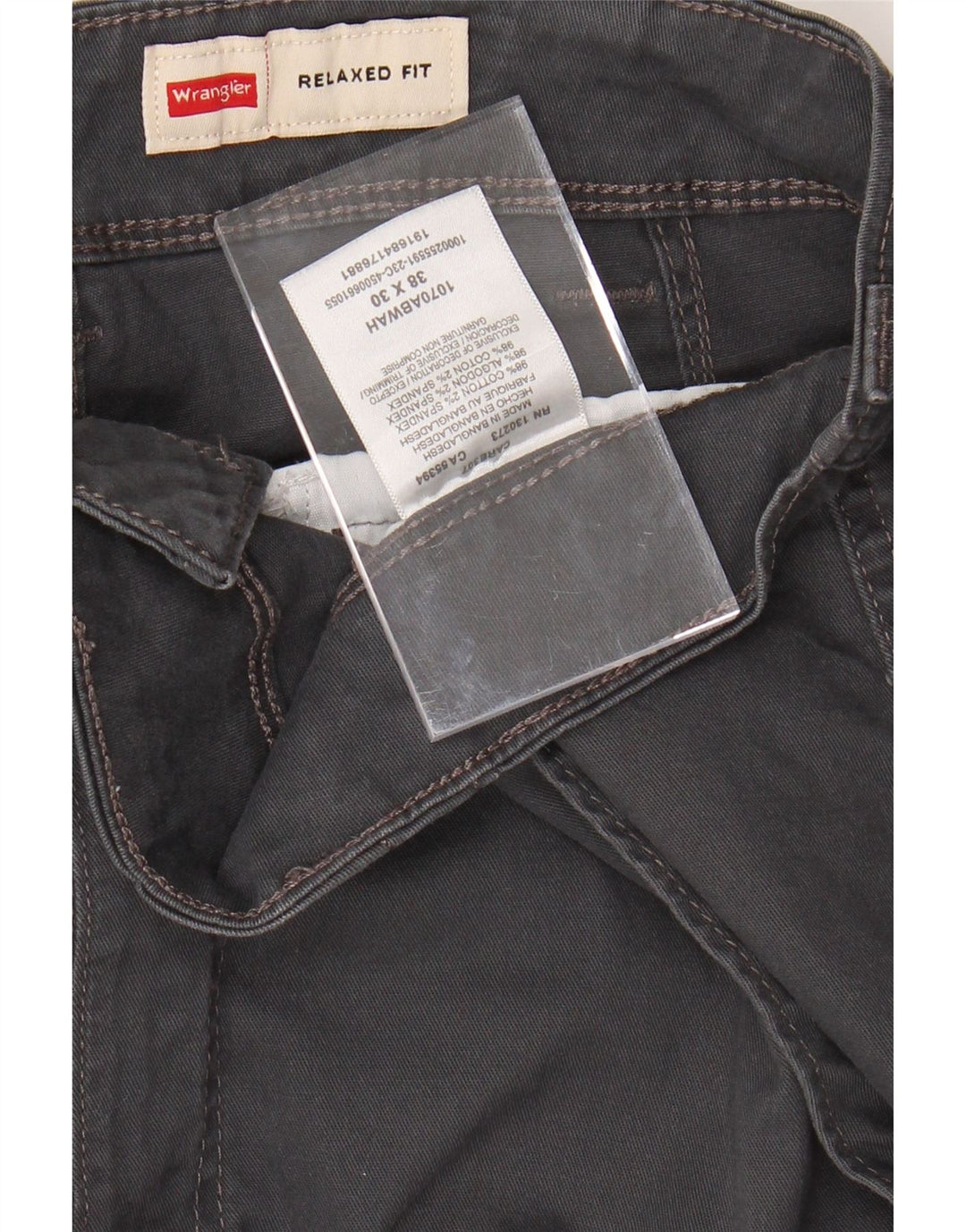 WRANGLER Muške kargo hlače opuštenog kroja W38 L27 sivi pamuk