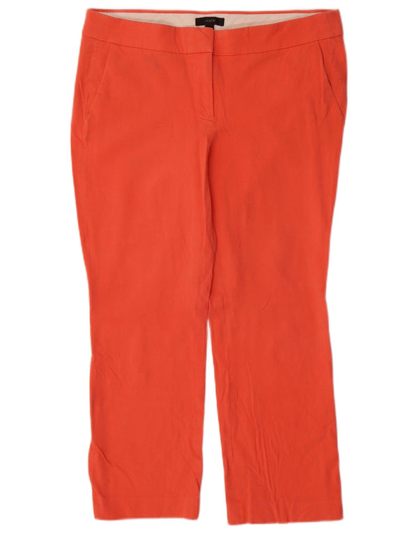 J. CREW Ženske ravne skraćene hlače US 8 srednje W32 L25 narančasti pamuk