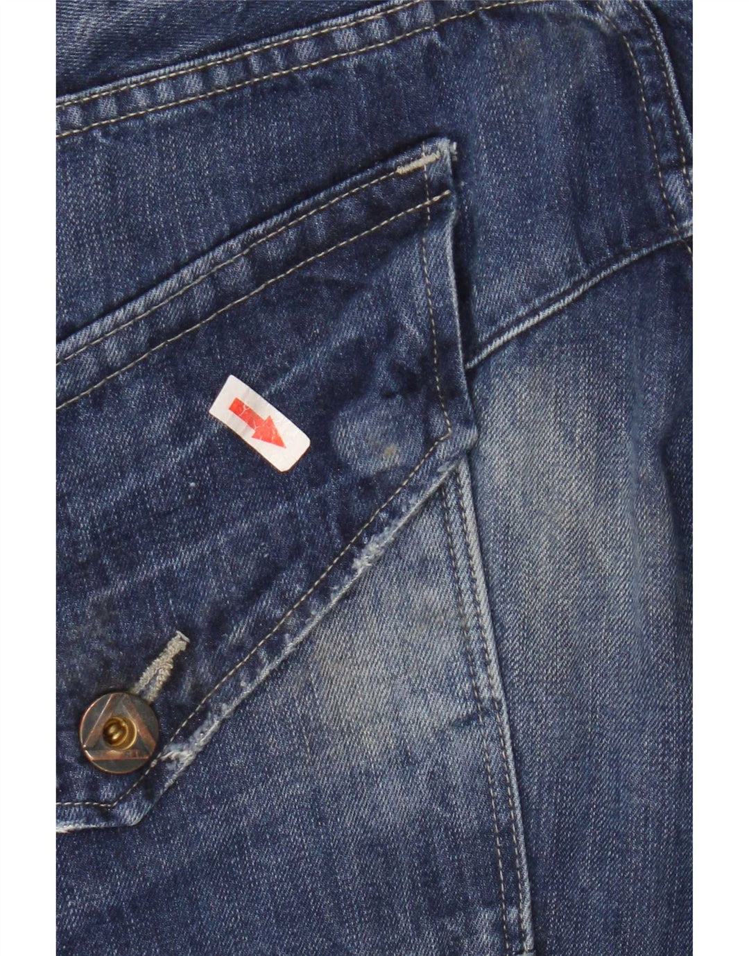 G-Star muške ravne traperice W36 L32 plavi patchwork pamuk