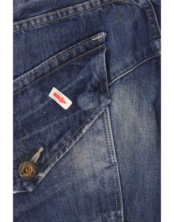 G-Star muške ravne traperice W36 L32 plavi patchwork pamuk