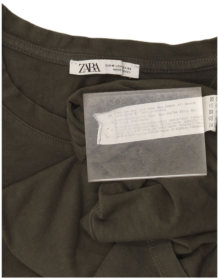 Zara muška majica kratkih rukava Srednje smeđi pamuk