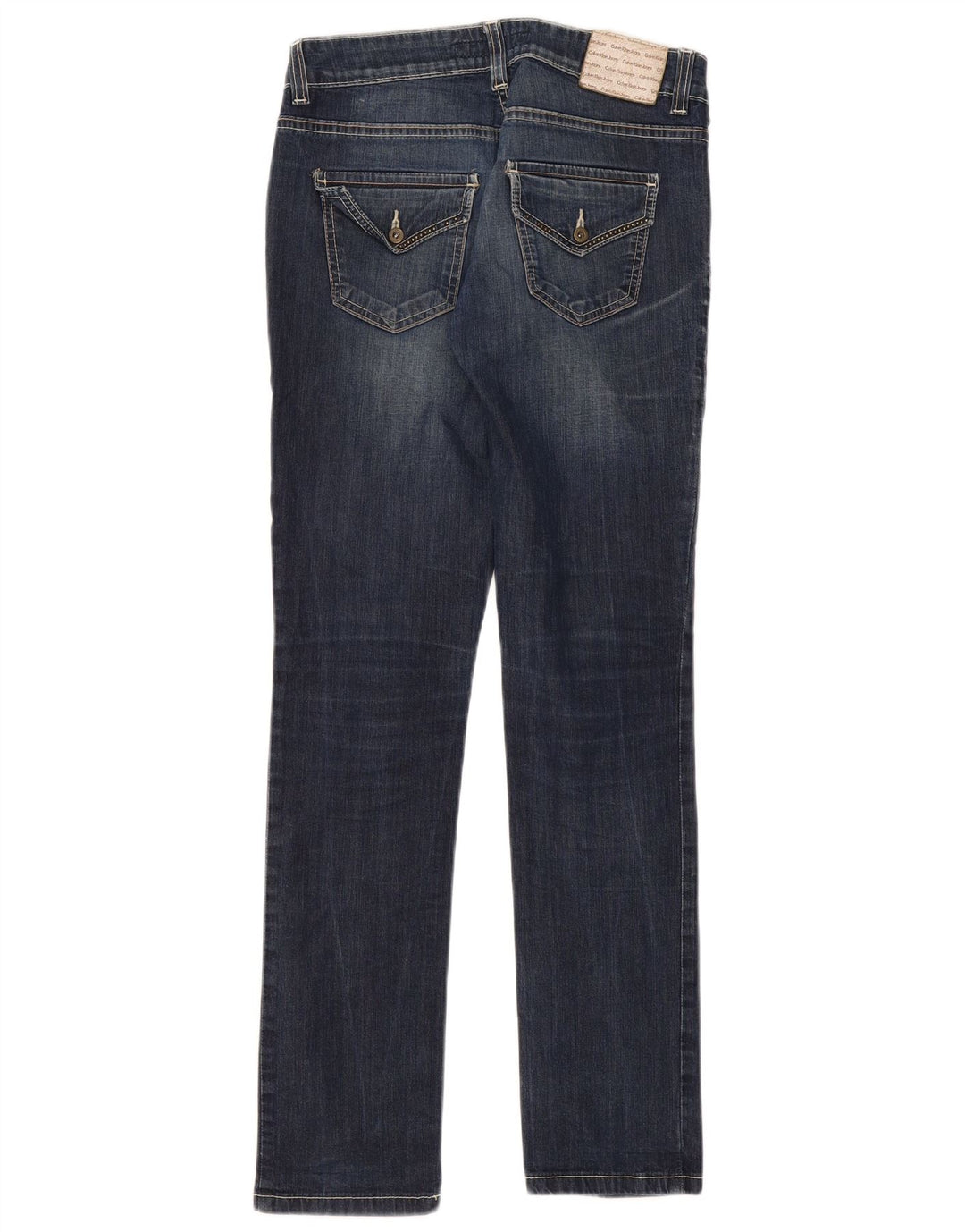 Ženske uske traperice Calvin Klein W29 L32 plavi pamuk