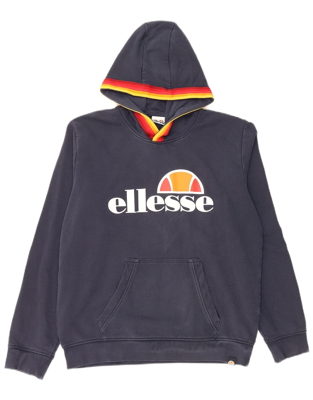 ELLESSE majica s kapuljačom s kapuljačom 15-16 godina, tamnoplavi pamuk