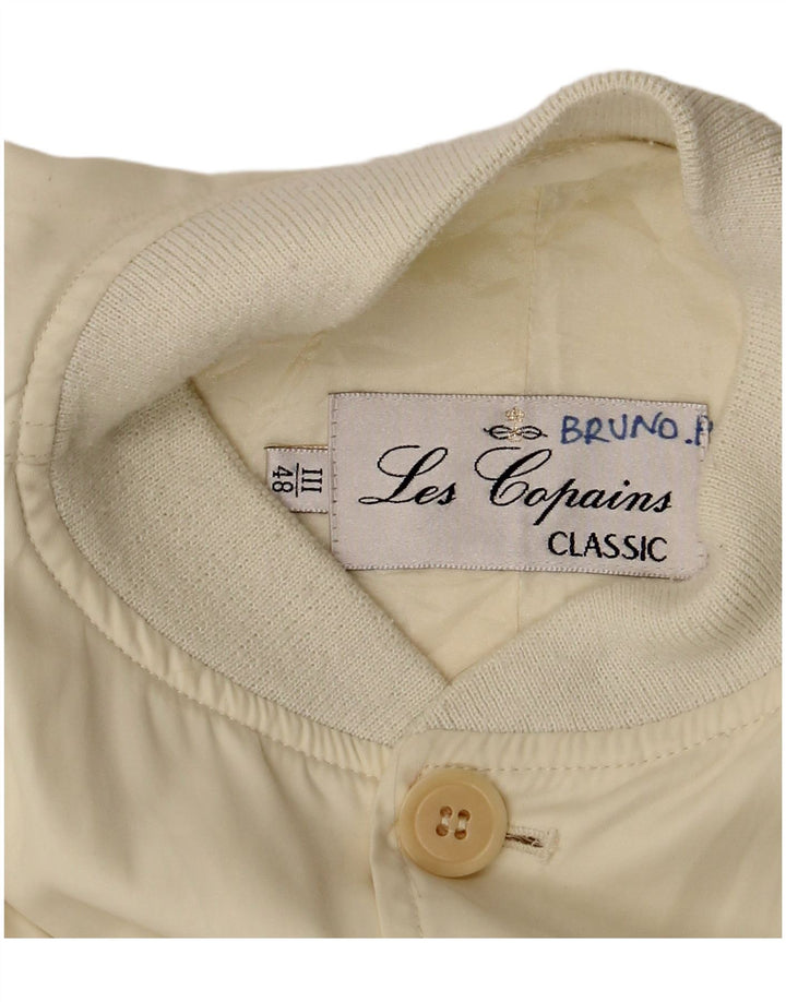 Les Copains muška bomber jakna IT 48 Medium Off White