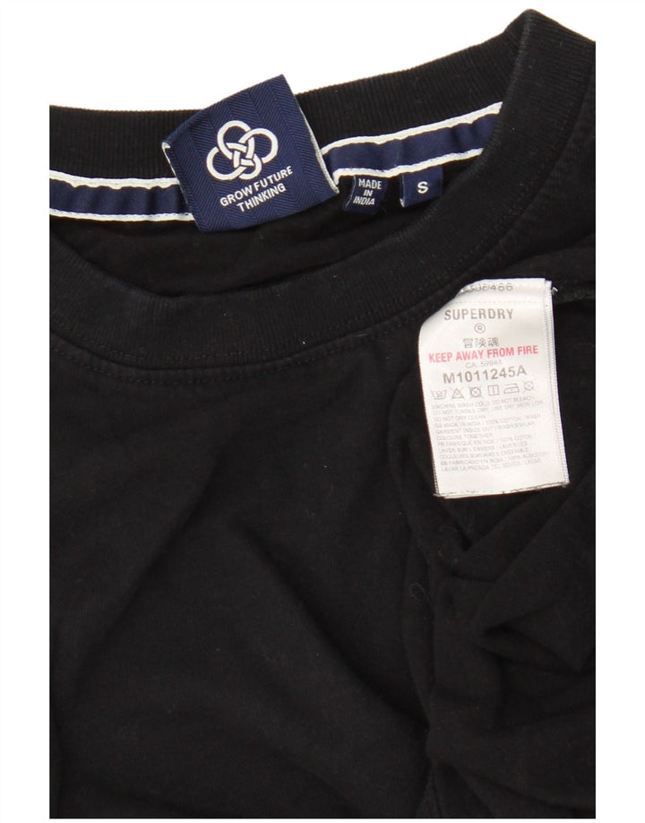 Superdry muška majica kratkih rukava Mala crna pamučna majica