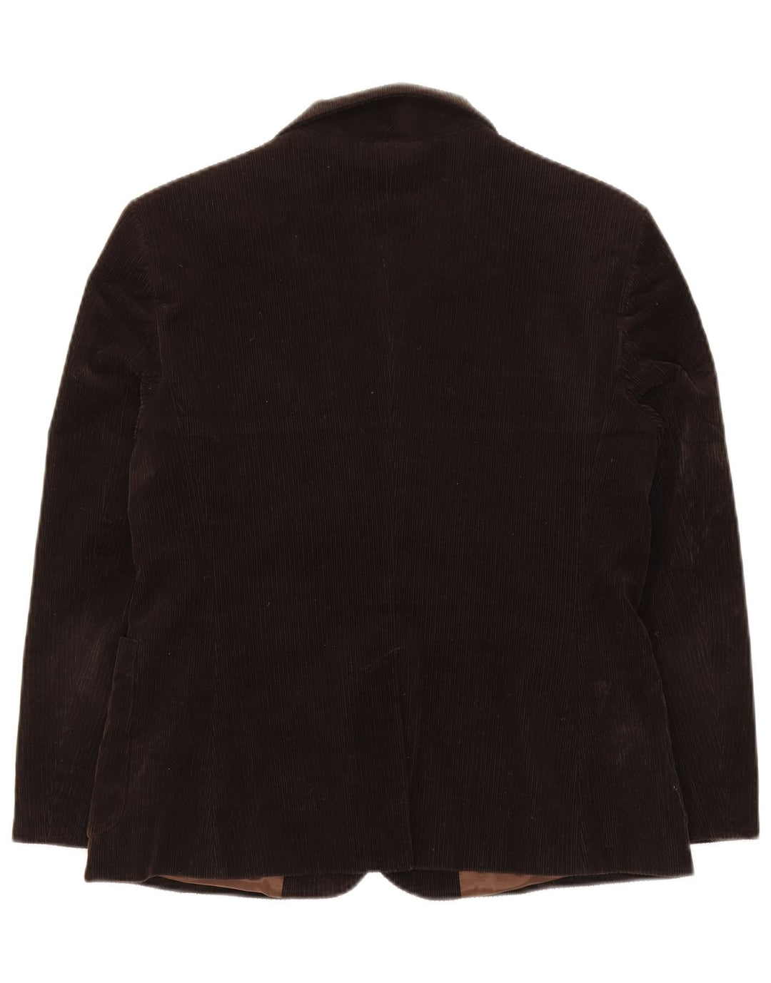 Benetton ženski sako od samta s 3 gumba IT 46 Veliki smeđi pamuk