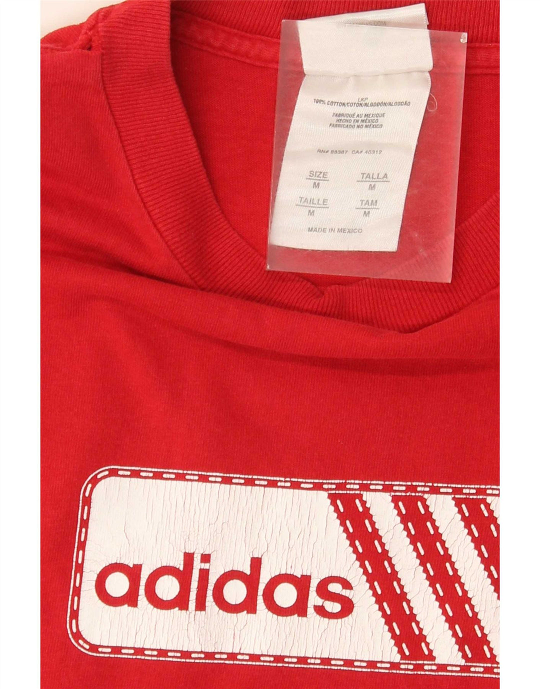 Adidas muška majica kratkih rukava srednje veličine, crveni pamuk