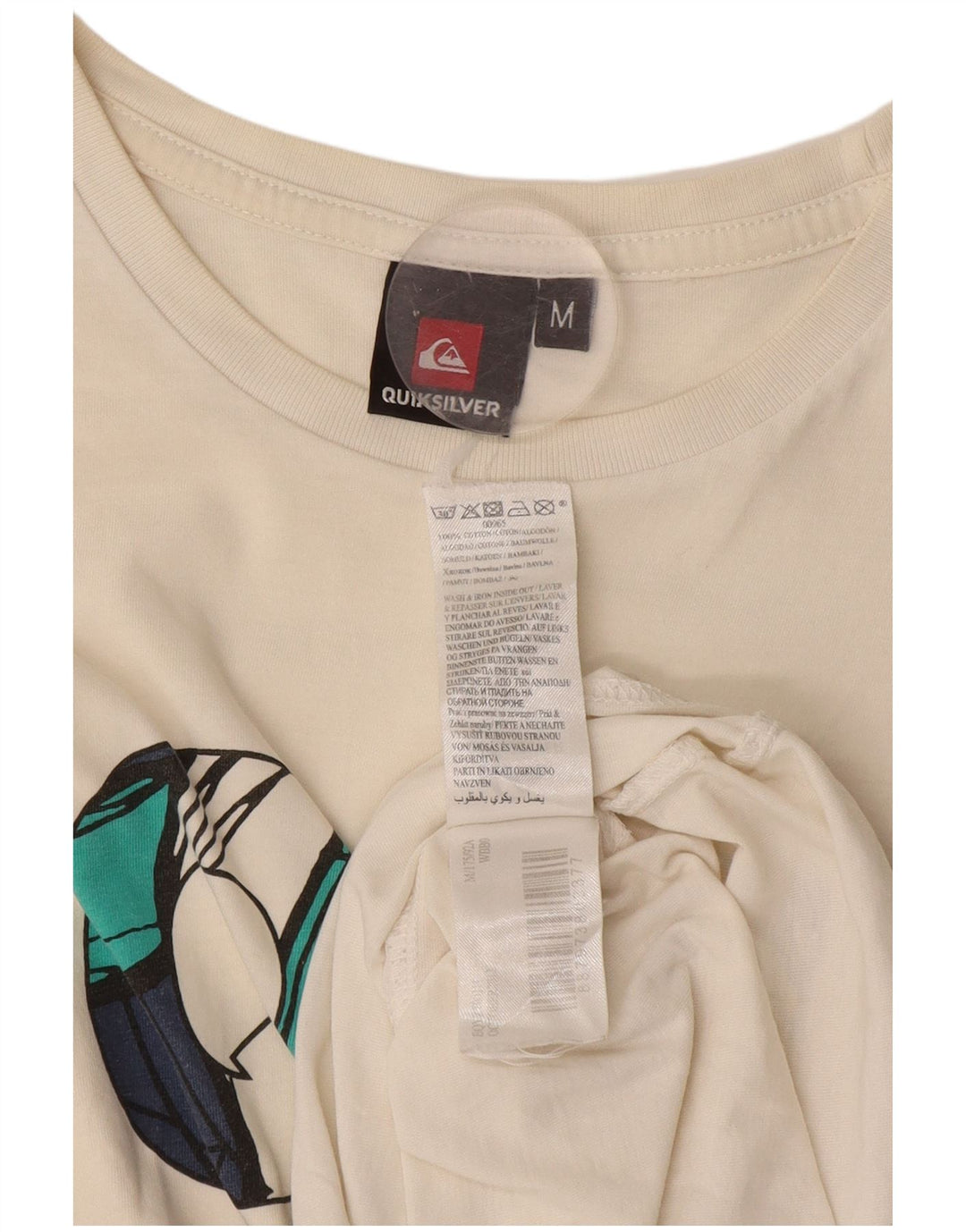 Quiksilver muška majica kratkih rukava s grafičkim motivima srednje bijele boje