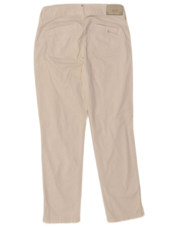 Liu Jo Womens Slim Jeans W28 L26 White Cotton