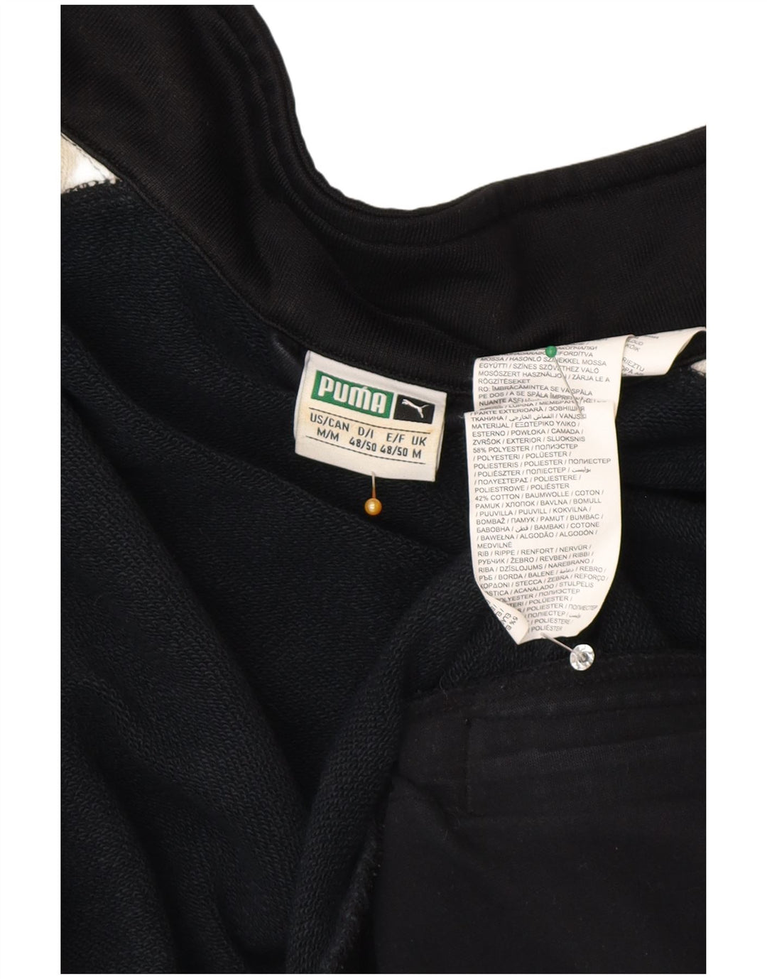Puma muška gornja jakna trenirke Medium Black Colourblock Poliester