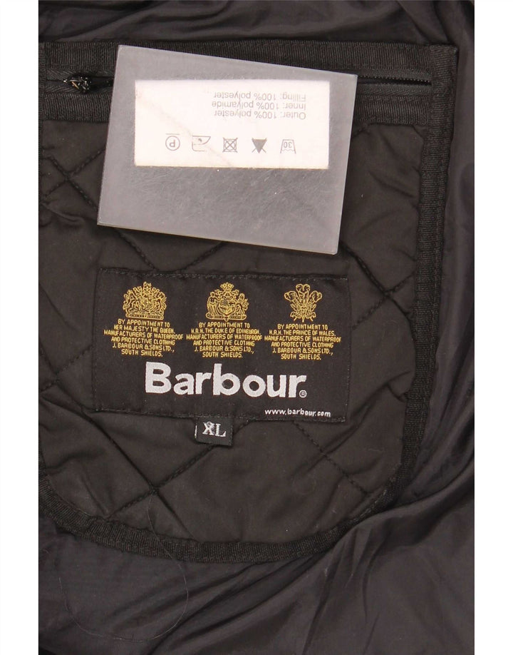 Barbour muška prošivena jakna UK 42 XL crni poliester