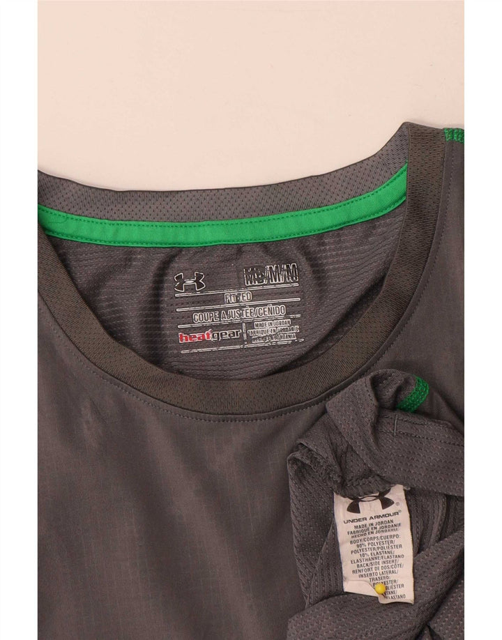 Under Armour muška majica Heat Gear Top srednje sivi geometrijski poliester