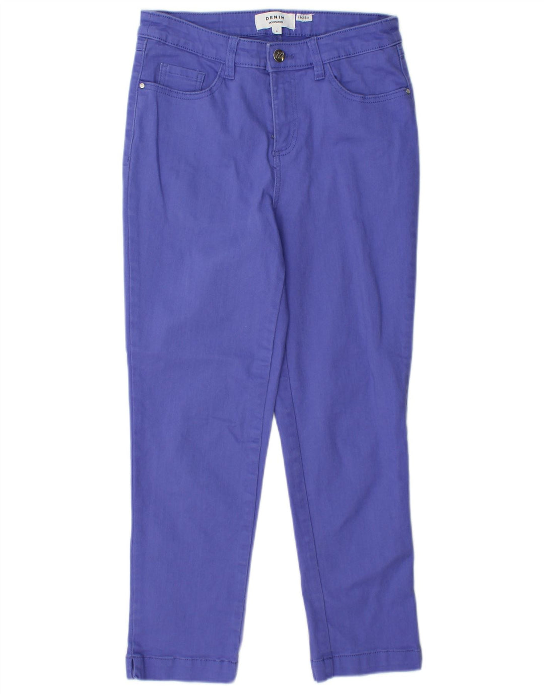 MONSOON Ženske Hoile skraćene traperice UK 8 Male W28 L25 Ljubičaste