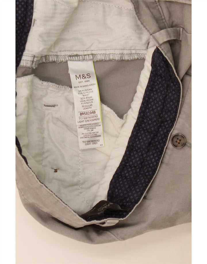 MARKS & SPENCER Muške chino kratke hlače W32 srednje sivi pamuk