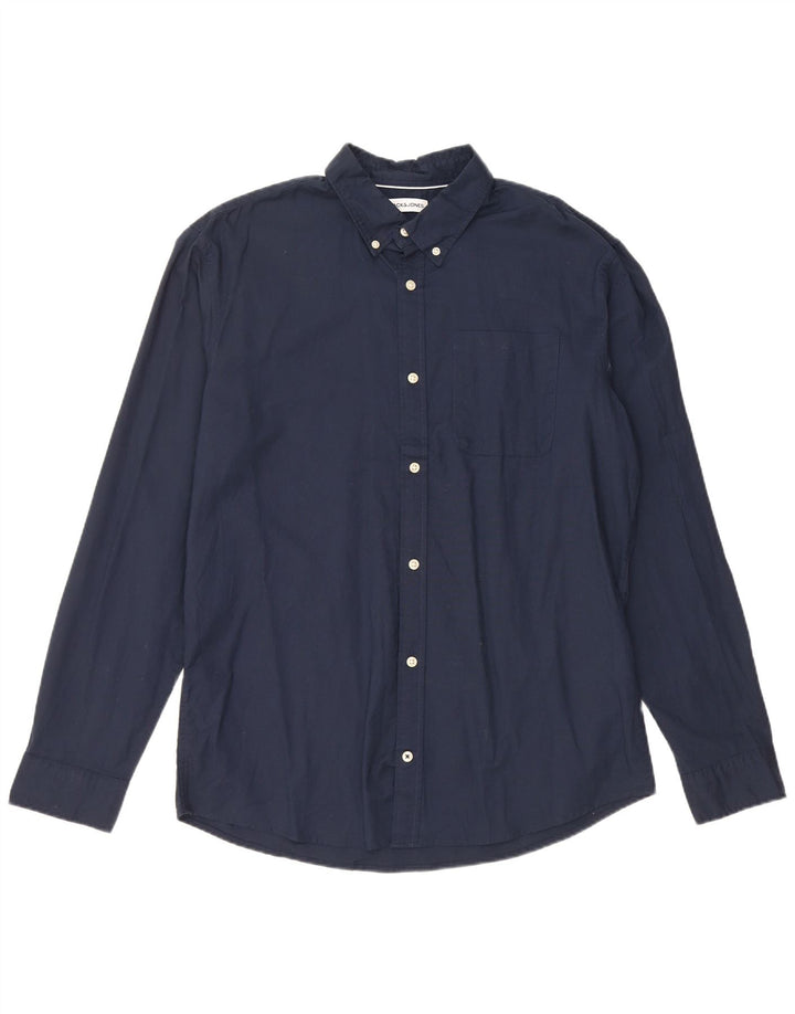 Jack & Jones muška košulja XL tamnoplavi pamuk