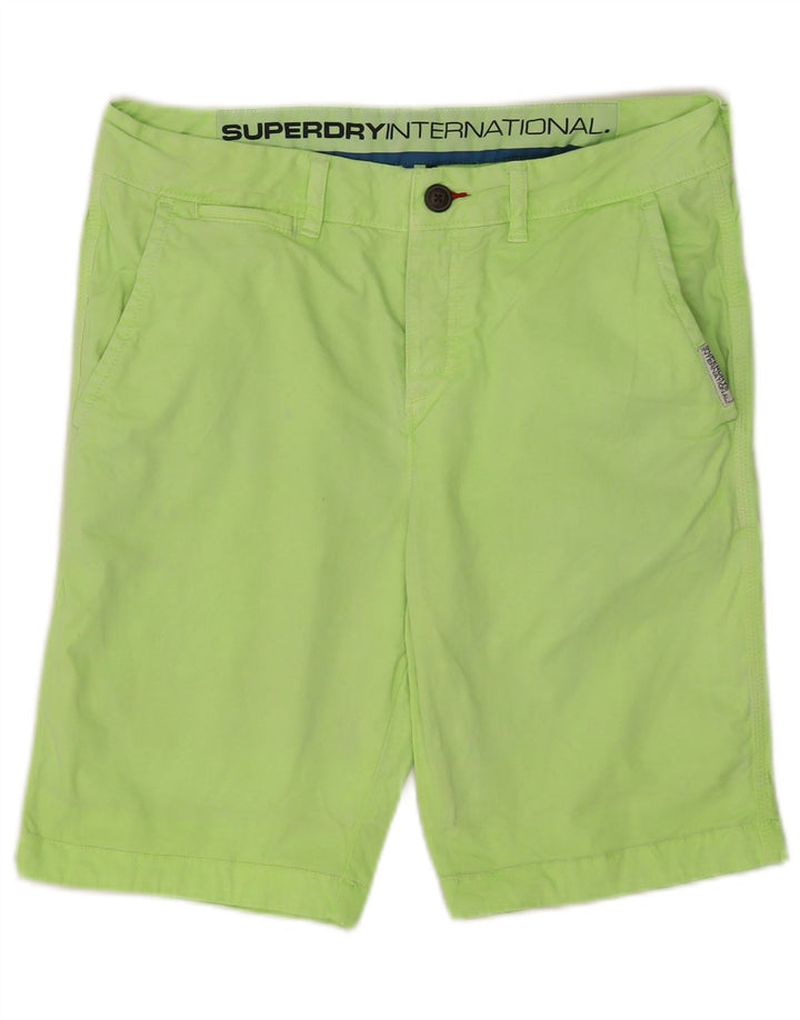 Superdry muške chino kratke hlače male W29, zeleni pamuk