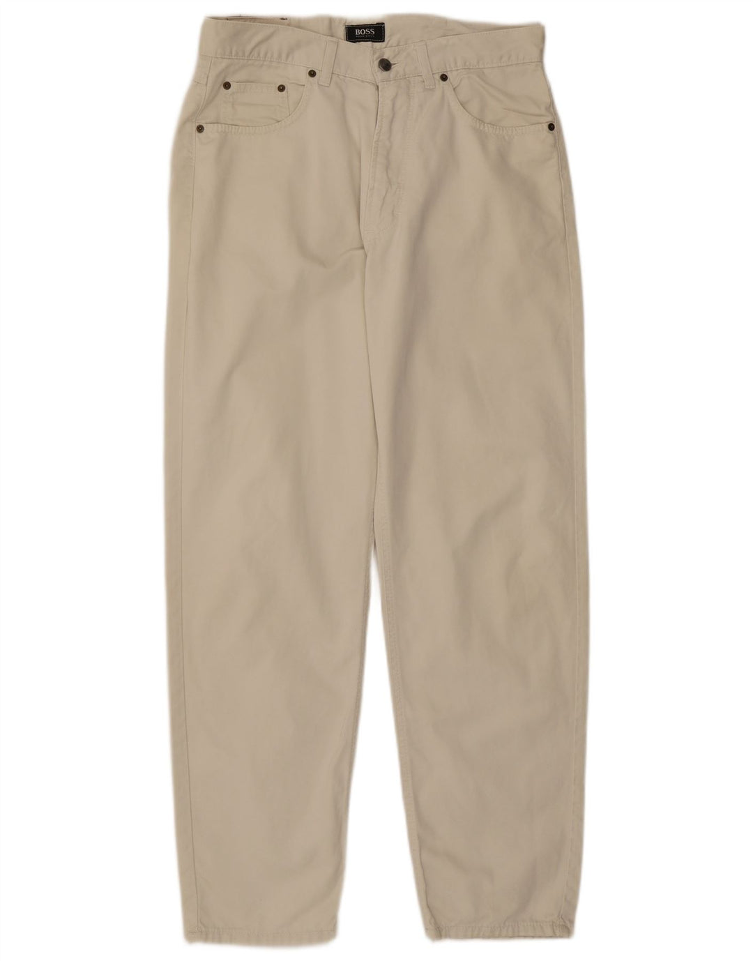 HUGO BOSS Muške sužene traperice Arkansas W34 L32 Bijeli pamuk