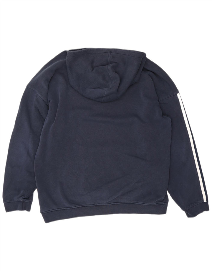 Adidas muška majica s kapuljačom s kapuljačom srednje tamnoplava