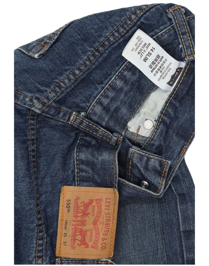 LEVI'S Boys 550 ravne traperice opuštenog kroja 13-14 godina W25 L27 plava