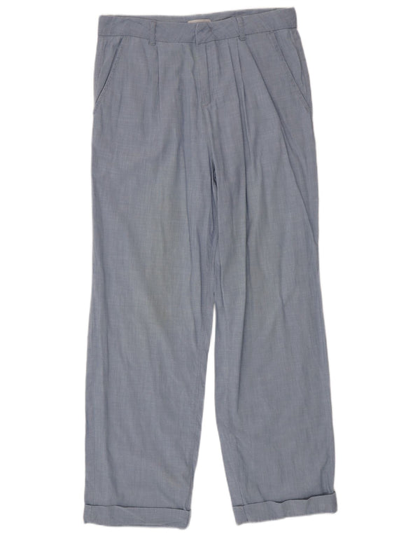 Max&Co. Womens Pegged Chino Trousers UK 14 Large W32 L30 Blue Cotton