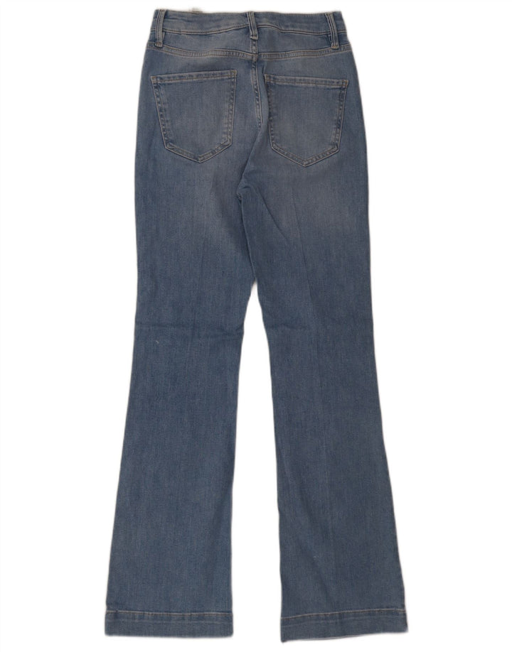Marks & Spencer Ženske Regular Flared Jeans UK 8 Male W26 L31 Plavi pamuk