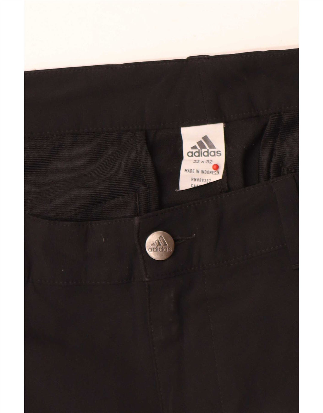 Adidas ženske uske chino hlače W32 L32 crni poliester