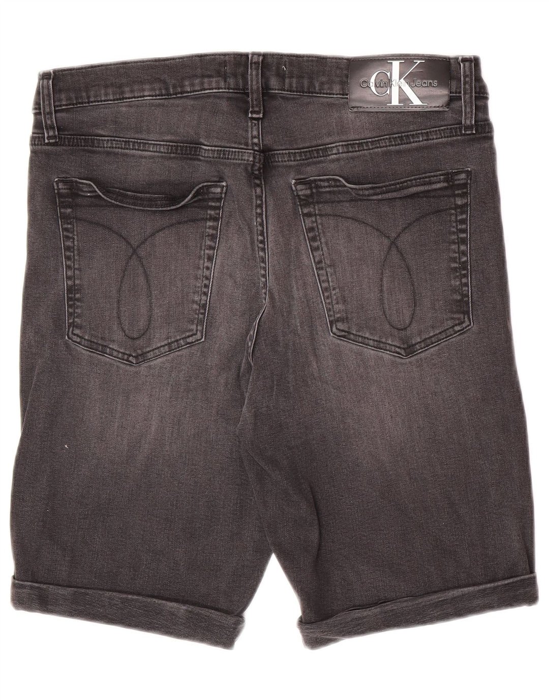 Calvin Klein muške uske traper kratke hlače W33 srednje sivi pamuk