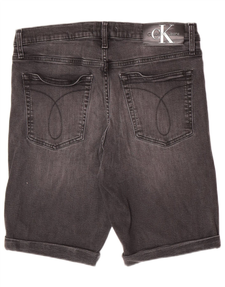 Calvin Klein muške uske traper kratke hlače W33 srednje sivi pamuk