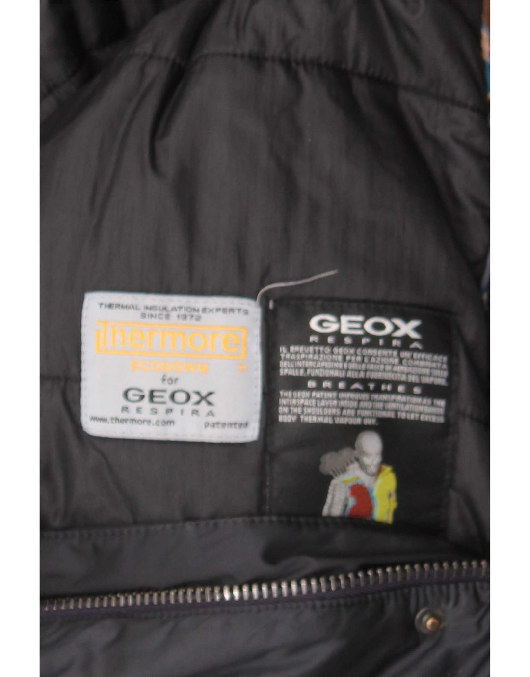Geox Mens Respira podstavljena jakna UK 40 Large Black