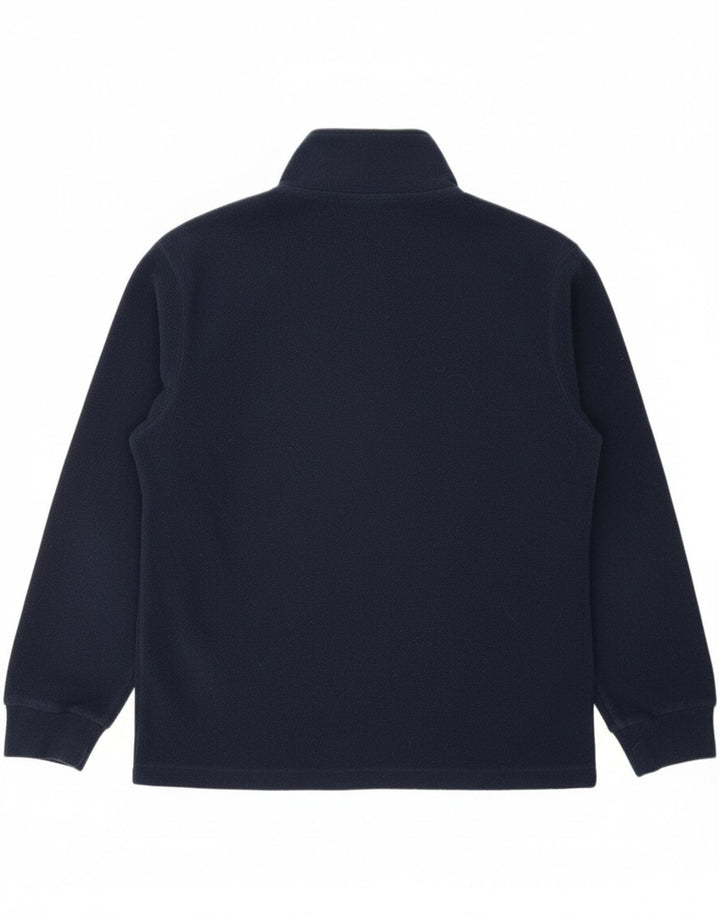 INVICTA Womens Zip Neck Fleece Jumper UK 14 Large  Navy Blue Polyester