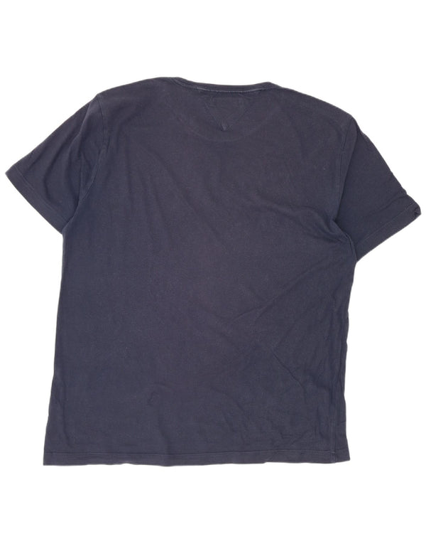 Tommy Hilfiger Mens Graphic T-Shirt Top XL Navy Blue Cotton