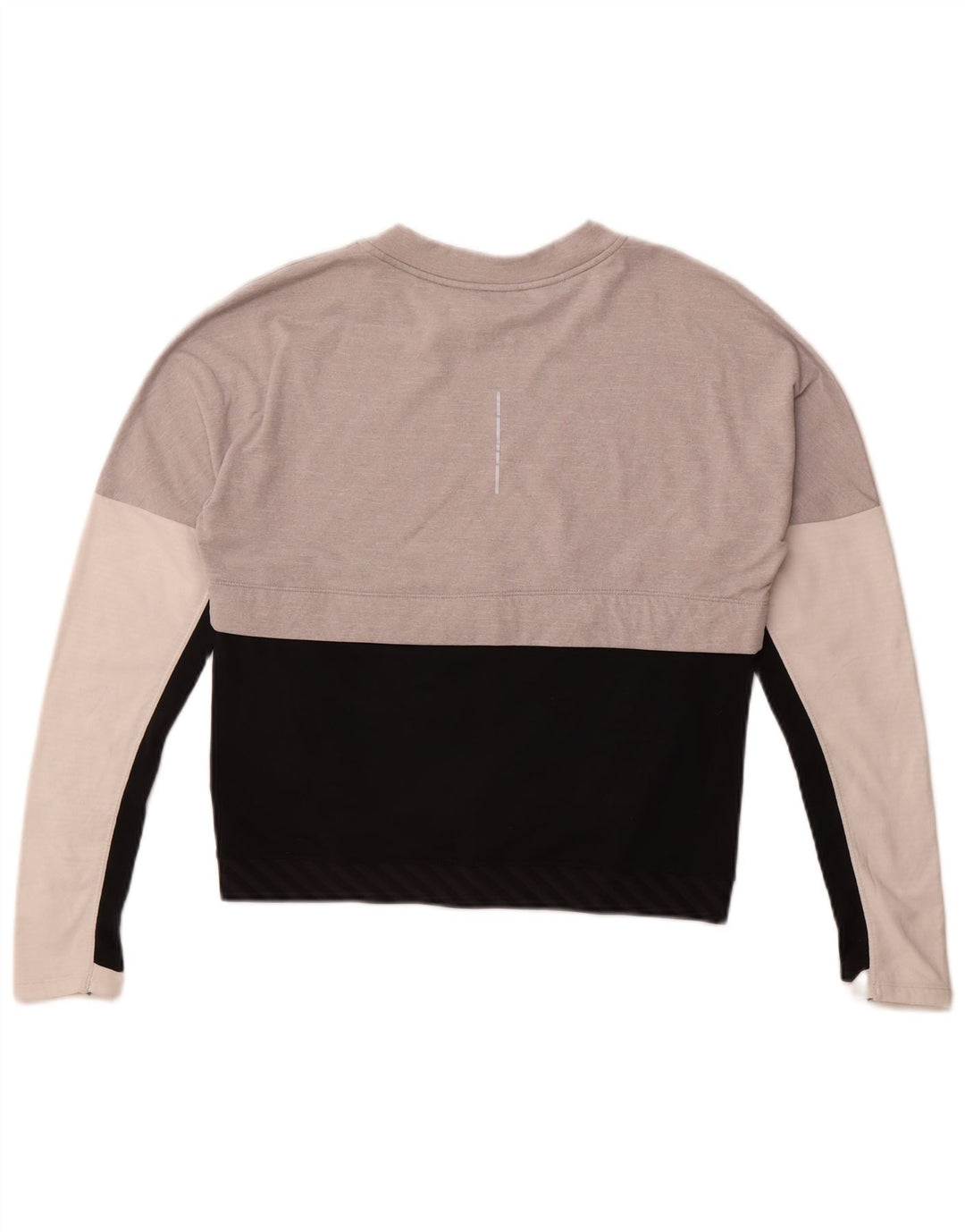 Nike Ženska Dri Fit majica s dugim rukavima UK 10 Small Grey Colourblock poliester