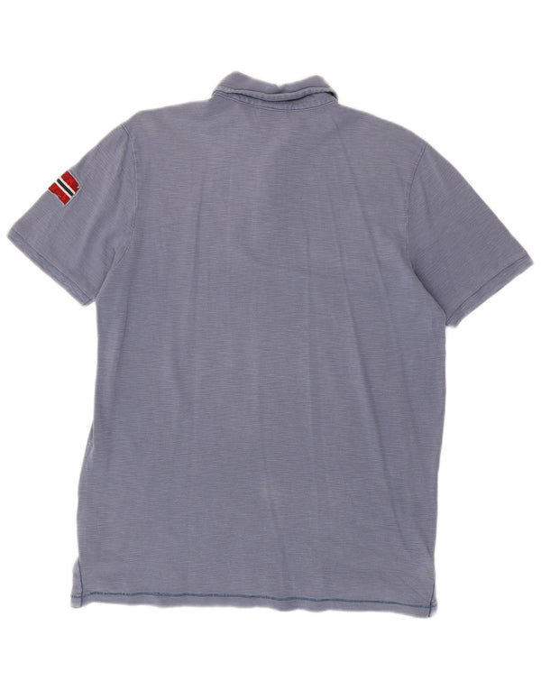 Napapijri muška polo majica Geographic Graphic Large Blue Pamuk